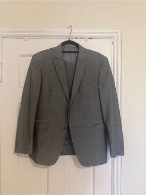 Sharkskin wool silk blend